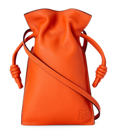 Shop Loewe Flamenco Pocket Cross-body Bag In Orange