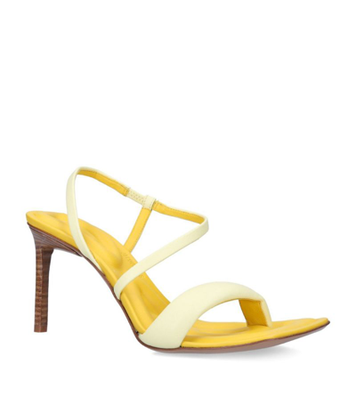 Shop Jacquemus Les Limones Sandals 80 In Yellow