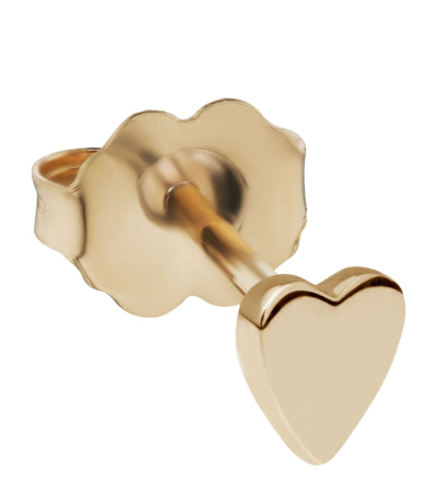 Shop Maria Tash Heart Traditional Single Stud Earring In Gold