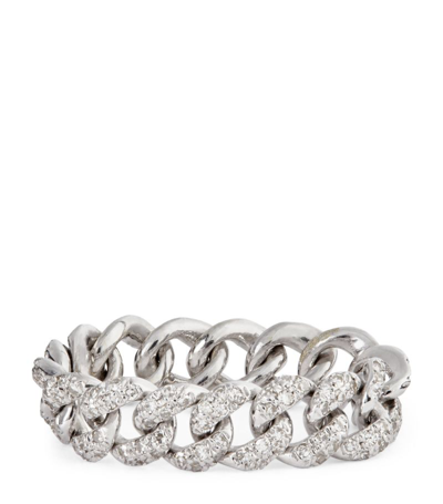 Shop Shay White Gold And Diamond Mini Pavé Ring