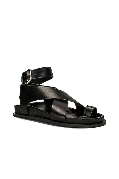 A.emery 20mm Jalen Leather Sandals In Black