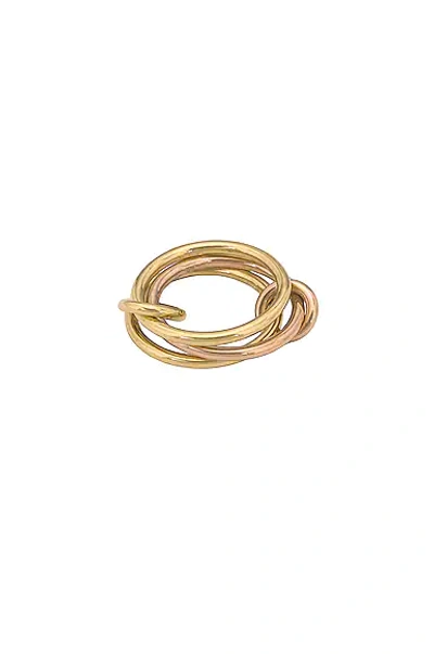 Shop Spinelli Kilcollin Solarium Ring In 18k Yellow & Rose Gold