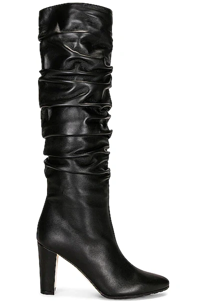 Manolo Blahnik Leather Calassohi 90 Boot In Black