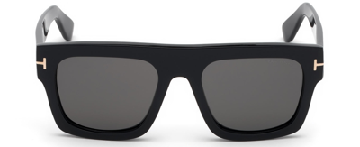 Shop Tom Ford Fausto M Ft0711 01a Square Sunglasses In Grey