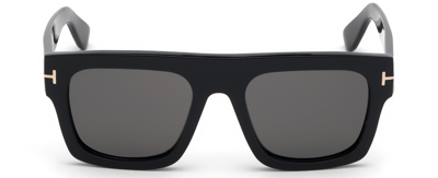 Tom Ford 0711 Fausto Rectangle Sunglasses In Grey