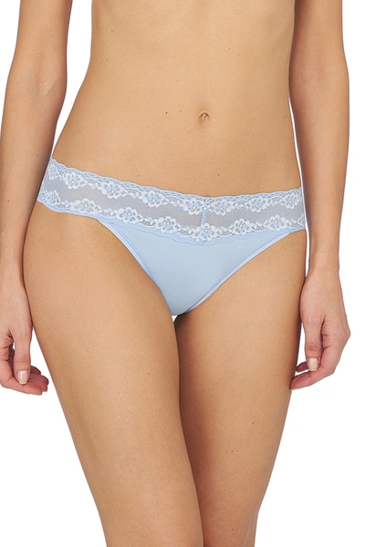 Shop Natori Bliss Perfection One-size Thong In Paradise/mascarpone