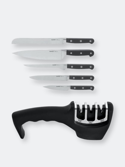 Shop Berghoff Contempo 7pc German Steel Cutlery Set In Wood Case & Sharpener