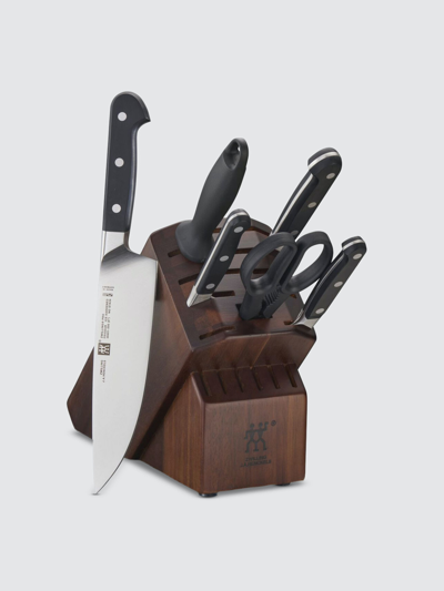 Shop Zwilling Pro 7pc Block Set In Acacia