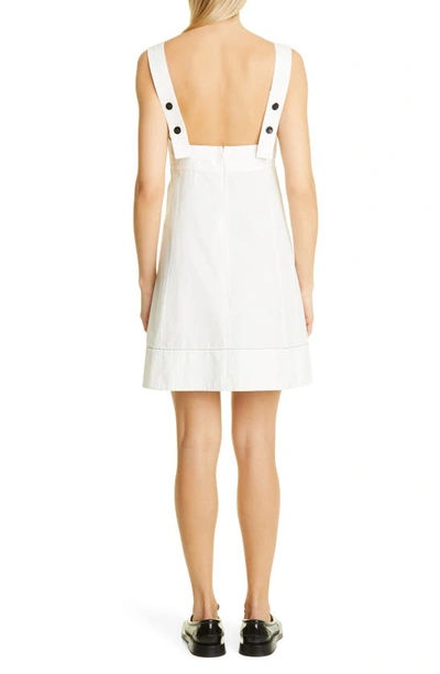 Shop Proenza Schouler White Label Cotton & Linen Dress In Off White