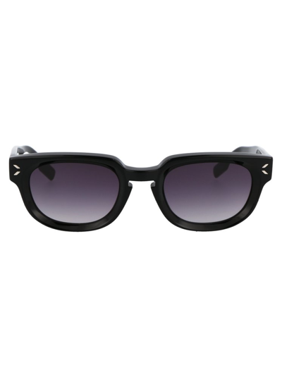 Shop Mcq By Alexander Mcqueen Mcq Alexander Mcqueen Rectangular Frame Sunglasses In Black