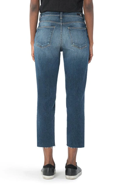 Kut From The Kloth Rachael Fab Ab Distressed High Waist Mom Jeans In Receptive