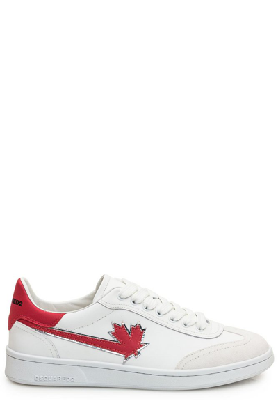 Shop Dsquared2 Logo Patch Low In White