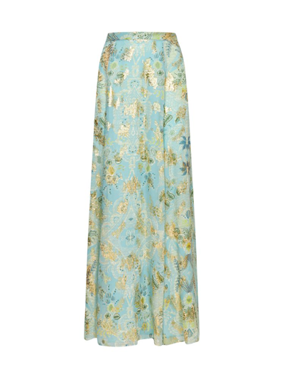 Shop Etro Paisley Printed Maxi Skirt In Multi