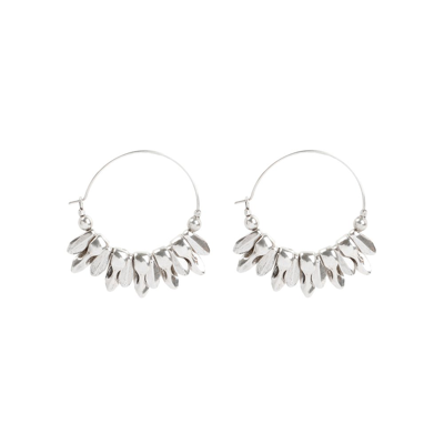 Shop Isabel Marant Hoop Earrings In Silver