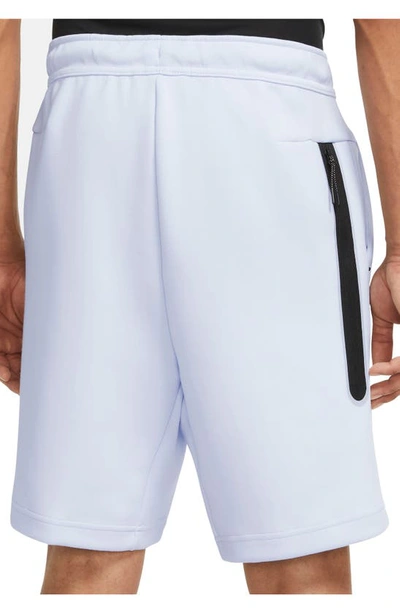 Shop Nike Sportswear Tech Fleece Shorts In Football Grey/ Black