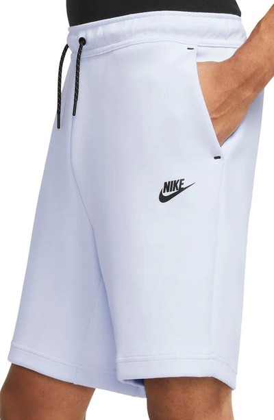 Shop Nike Sportswear Tech Fleece Shorts In Football Grey/ Black