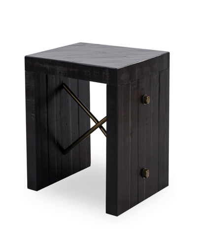 Shop Moe's Home Collection Sicily Side Table In Black