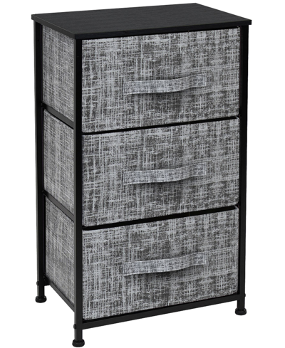 Shop Sorbus 3-drawers Chest Dresser In Gray/black