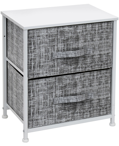 Shop Sorbus 2-drawer Chest Dresser In Gray/white
