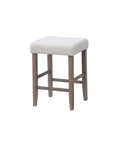 Shop Macy's Closeout! Max Meadows Laminate Counter Height Backless Stool In Light Brown