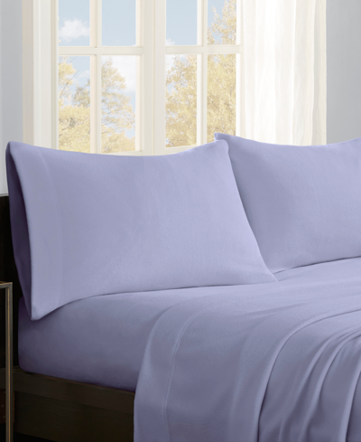 Shop Sleep Philosophy True North By  Micro-fleece 3-pc. Sheet Set, Twin In Lavender