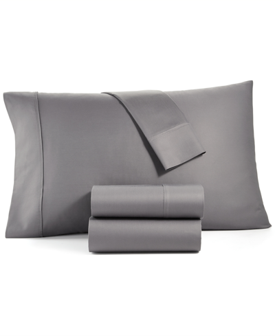 Shop Tranquil Home Willow 1200-thread Count 4-pc. Full Sheet Set, Created For Macy's In Dark Grey