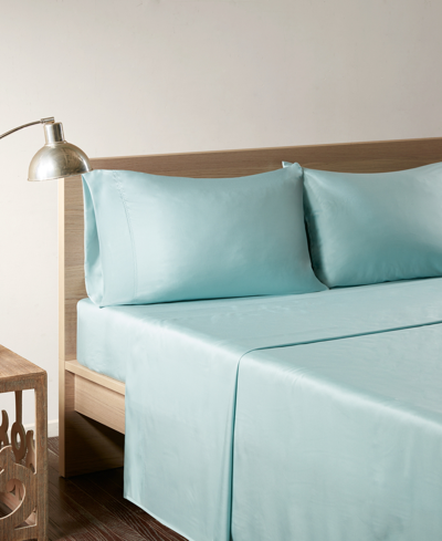 Shop Jla Home Rayon 4-pc. Sheet Set, Full In Aqua