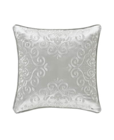 Shop J Queen New York Tabitha Decorative Pillow, 18" X 18" In Silver-tone