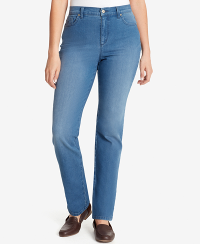 Shop Gloria Vanderbilt Amanda Straight-leg Jeans In Petite Short In Frisco