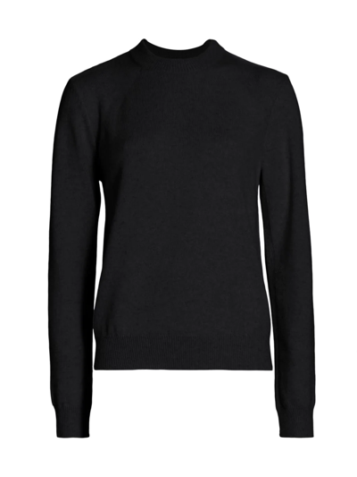 Shop Proenza Schouler Women's Eco Cashmere Core Knit Crewneck Sweater In Black