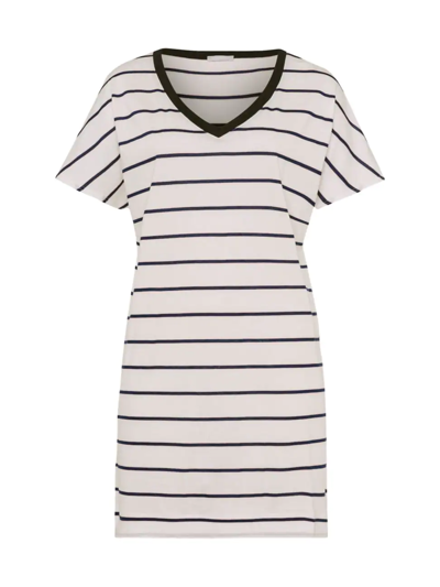Shop Hanro Women's Laura Striped Sleepshirt In Cheerful Stripe