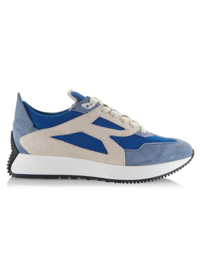 Shop Buscemi Men's Bold Runner Low-top Sneakers In Blue