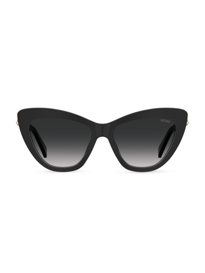 Shop Moschino Women's 54mm Cat Eye Sunglasses In Black