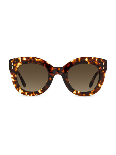 Shop Isabel Marant Women's 49mm Round Sunglasses In Brown