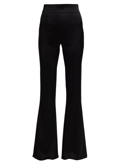 Shop Galvan Sculpted High-waist Trousers In Black