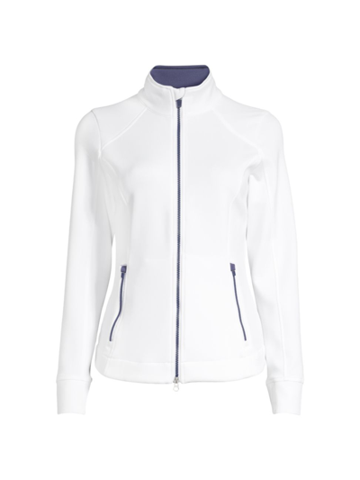 Shop Zero Restriction Women's Mikaela Jacket In White Storm