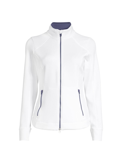 Zero Restriction Mikaela Jacket In White Storm