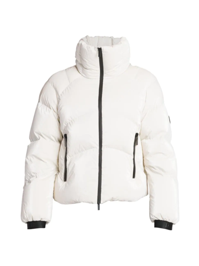 Shop Moncler Women's Avoriaz Quilted Down Jacket In White