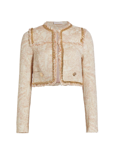 Shop Ramy Brook Women's Steffy Chain Jacket In Rose Gold Combo
