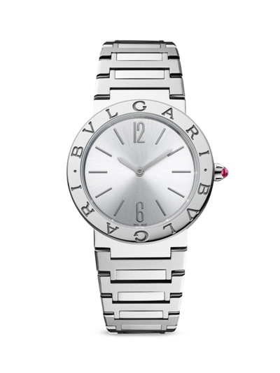 Shop Bvlgari Women's   Lady Stainless Steel Medium Bracelet Watch