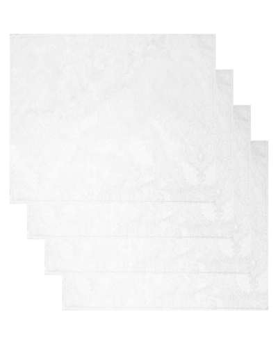 Elrene Caiden Elegance Damask Placemat, Set Of 4 In Taupe