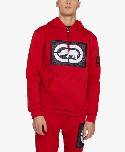 Shop Ecko Unltd Men's Stone Helm Hoodie In Red