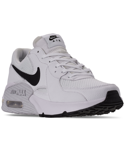 Shop Nike Women's Air Max Excee Casual Sneakers From Finish Line In White/black/pure Platinum