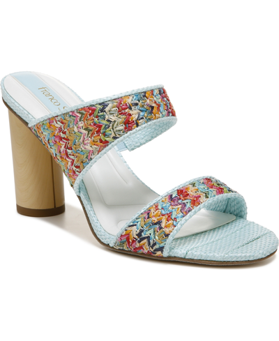 Shop Franco Sarto Olas Slide Dress Sandals Women's Shoes In Rainbow Fabric