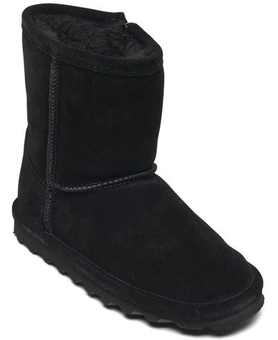 Shop Bearpaw Toddler Girls Elle Zipper Casual Boots From Finish Line In Black