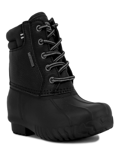 Shop Nautica Little Boys Channing Boots In Black