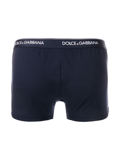 Shop Dolce & Gabbana Bi-pack Boxers In Blue