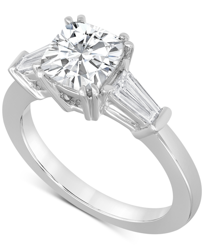 Shop Badgley Mischka Certified Lab Grown Diamond Engagement Ring (2-1/2 Ct. T.w.) In 14k Gold In White Gold