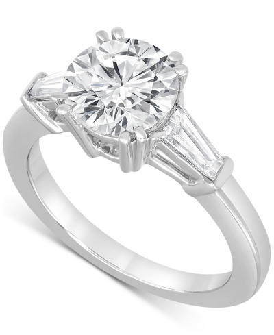 Badgley Mischka Certified Lab Grown Diamond Engagement Ring (2-1/2 Ct. T.w.) In 14k Gold In White Gold