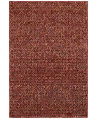 Jhb Design Atlas Dig 7'10" X 10'10" Area Rug In Red